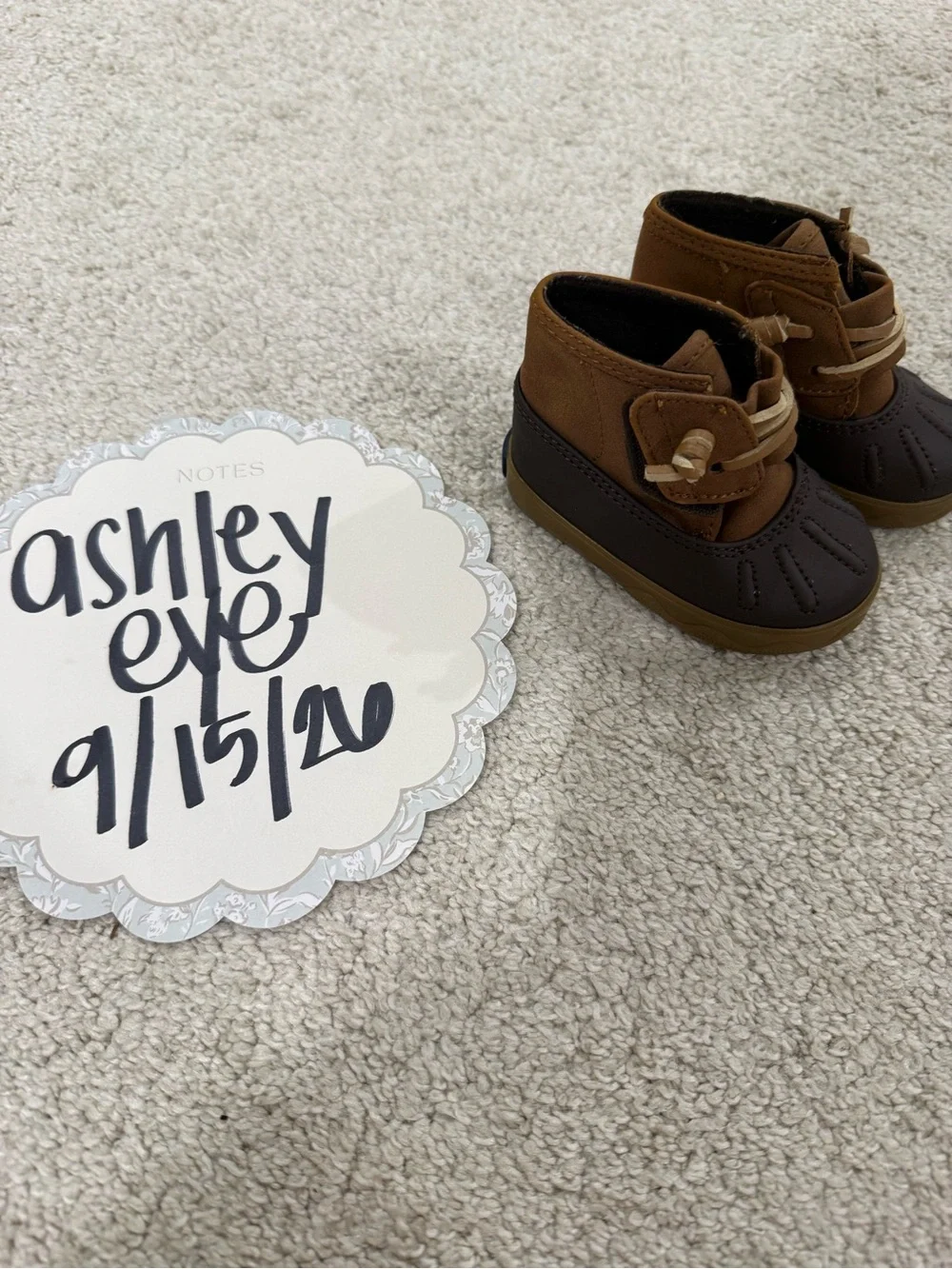 Sperry Kids Brown and Tan Waterproof Duck Boots
